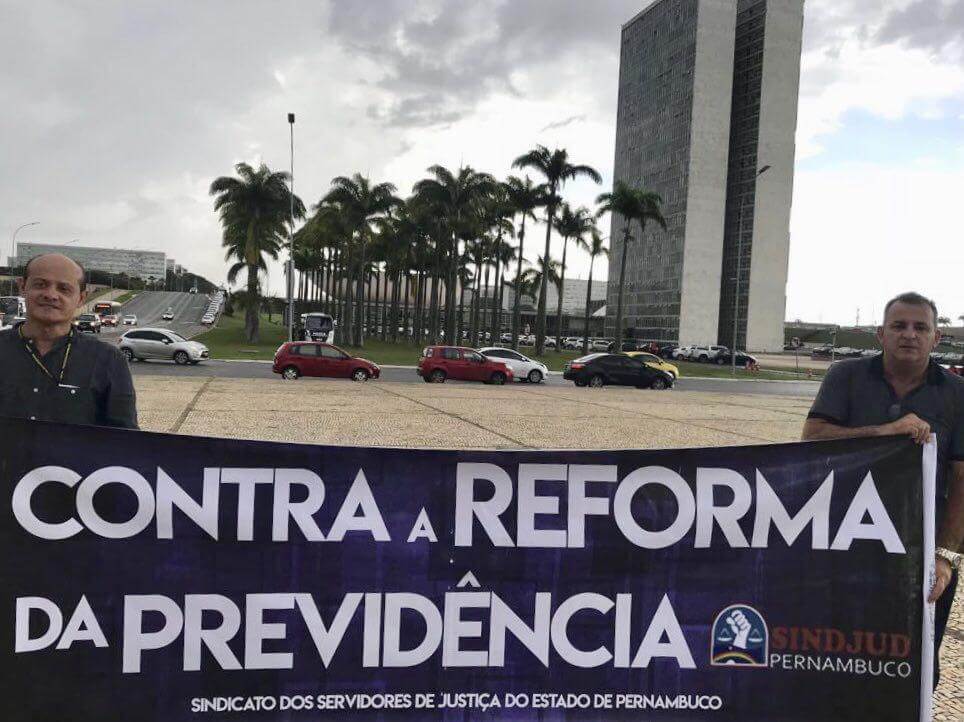 Contra a Reforma da Previdência, em Brasília