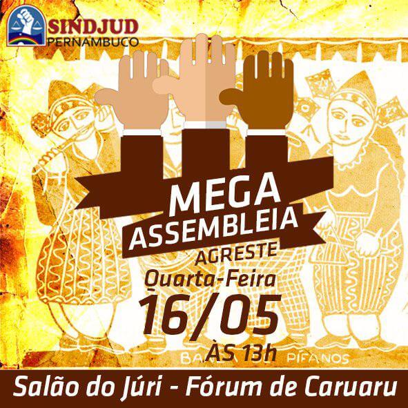 Assembleia no Agreste – 16/05 às 13h – Fórum de Caruaru
