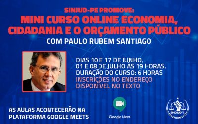 SINDJUD PROMOVE MINI CURSO SOBRE ORÇAMENTO PÚBLICO