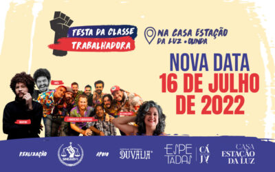 NOVA DATA: FESTA DA CLASSE TRABALHADORA DO SINDJUD-PE É REMARCADA PARA JULHO
