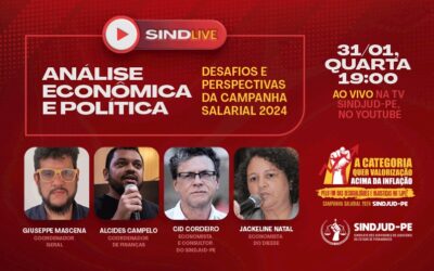 LIVE | ANÁLISE ECONÔMICA E POLÍTICA: DESAFIOS E PERSPECTIVAS DA CAMPANHA SALARIAL 2024