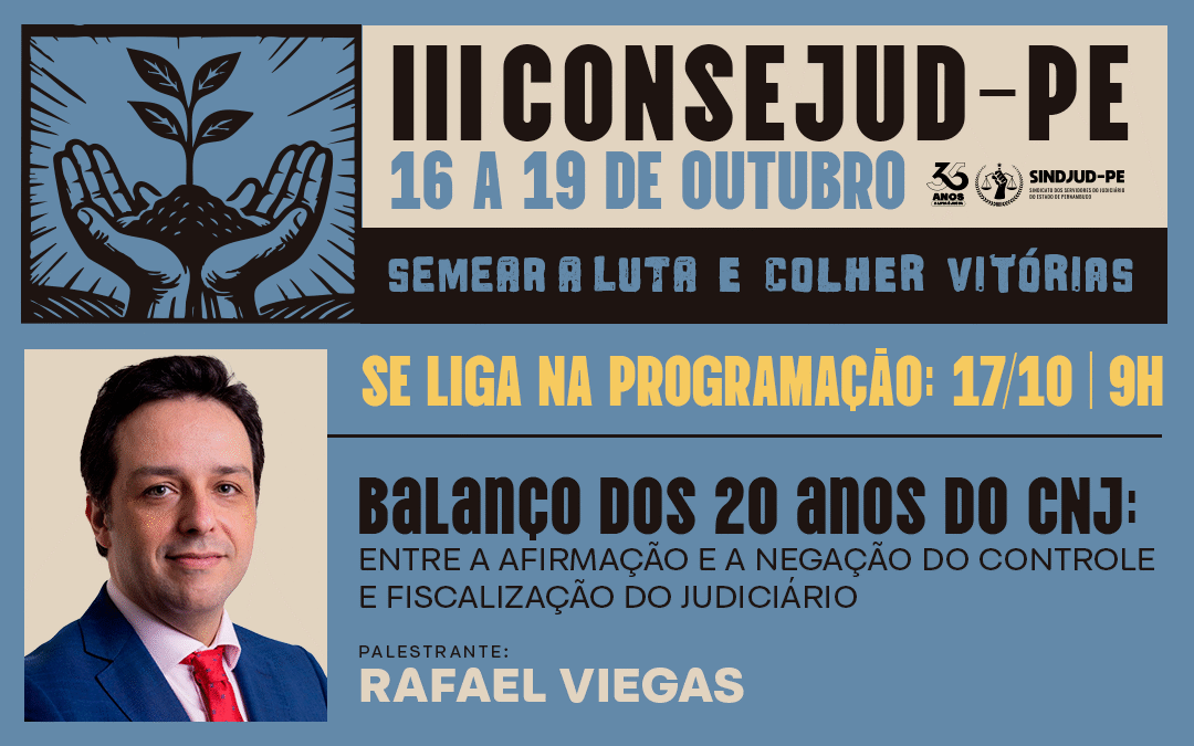 O III CONSEJUD-PE 2025 está chegando! SE LIGA NA NOSSA PROGRAMAÇÃO!