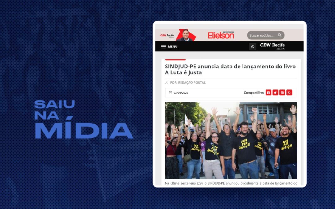SAIU NA MÍDIA: BLOG DO ELIELSON INFORMA DATA DE LANÇAMENTO DO LIVRO “A LUTA É JUSTA”