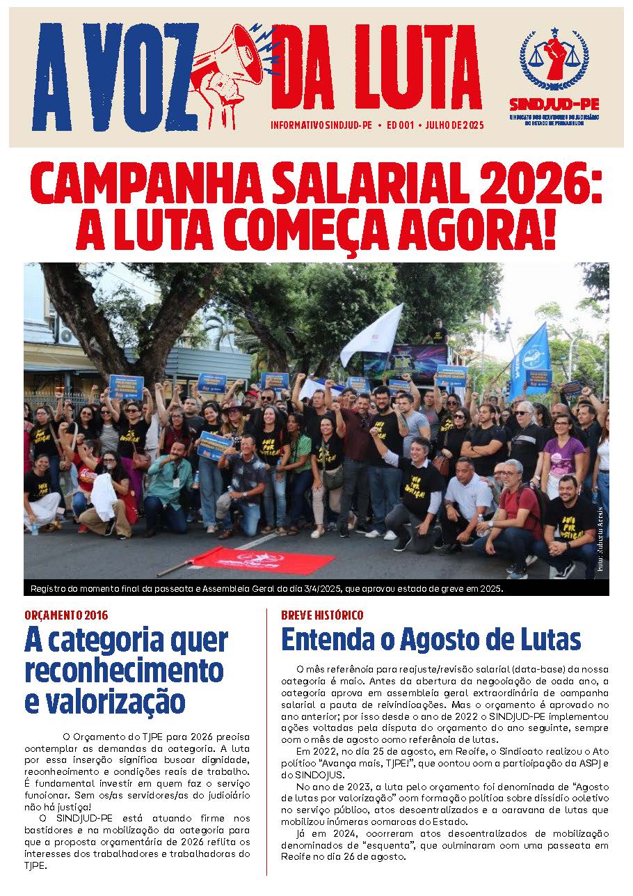 A Voz da Luta Ed. 001