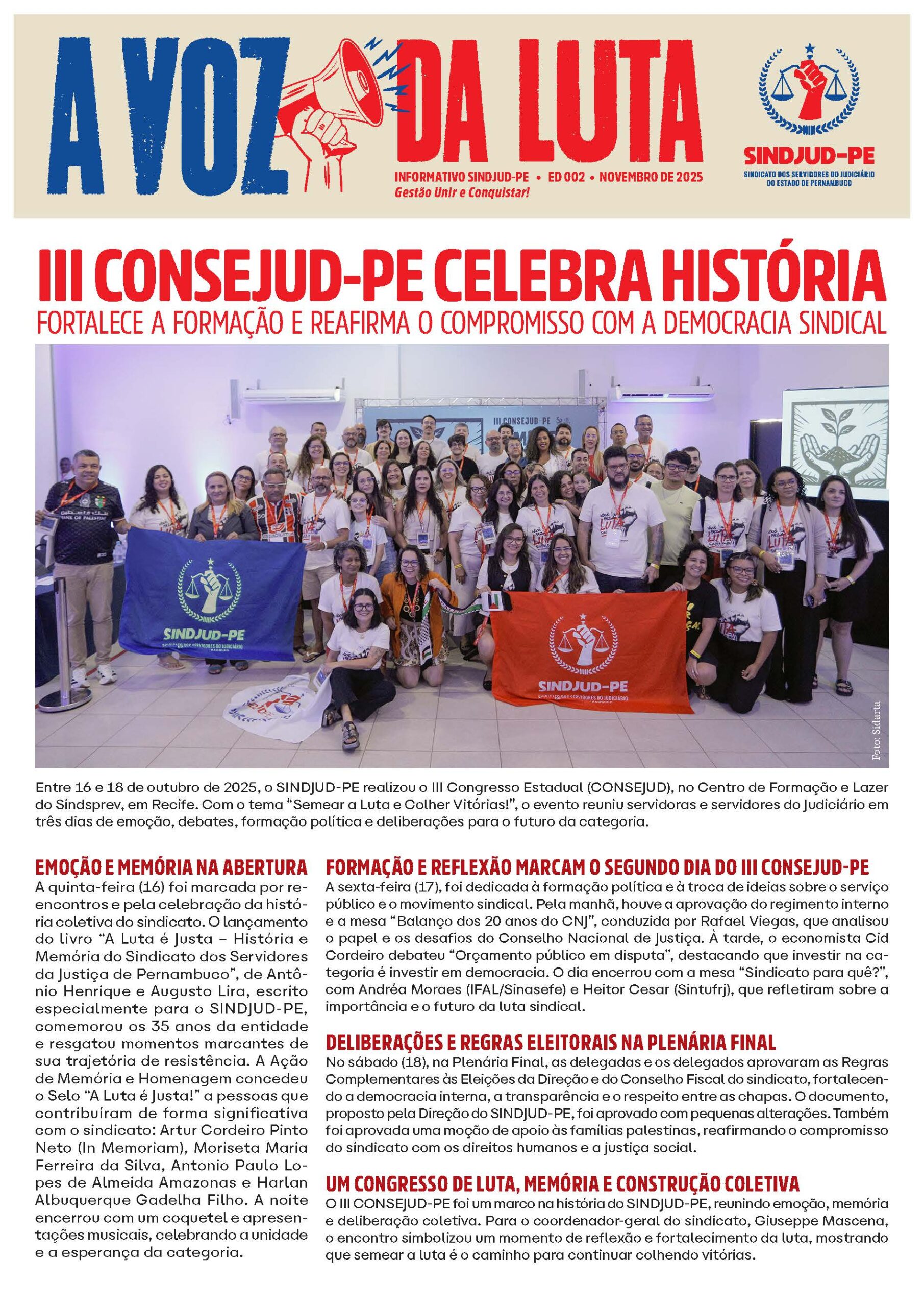 A Voz da Luta Ed. 002