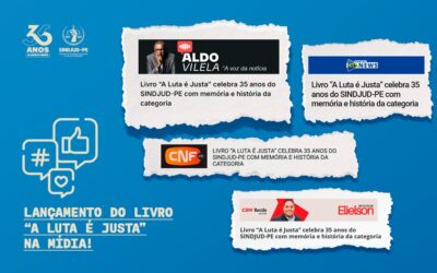LANÇAMENTO DO LIVRO “A LUTA É JUSTA” NA MÍDIA