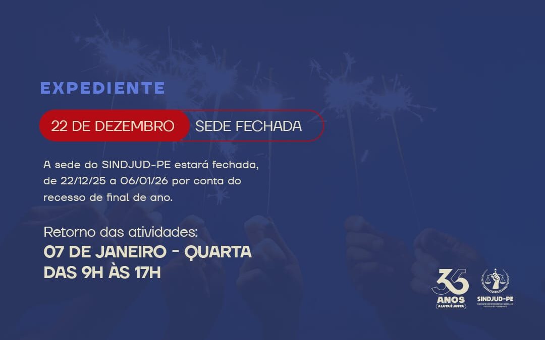 EXPEDIENTE DE FIM DE ANO