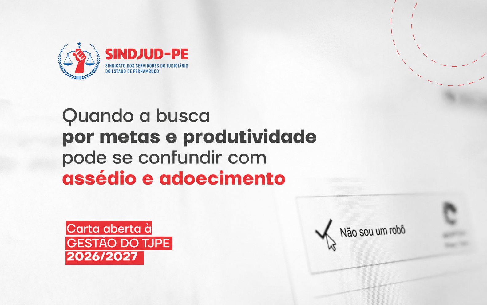 CARTA ABERTA À GESTÃO DO TJPE