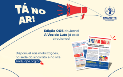 5ª EDIÇÃO DO JORNAL A VOZ DA LUTA JÁ ESTÁ DISPONÍVEL