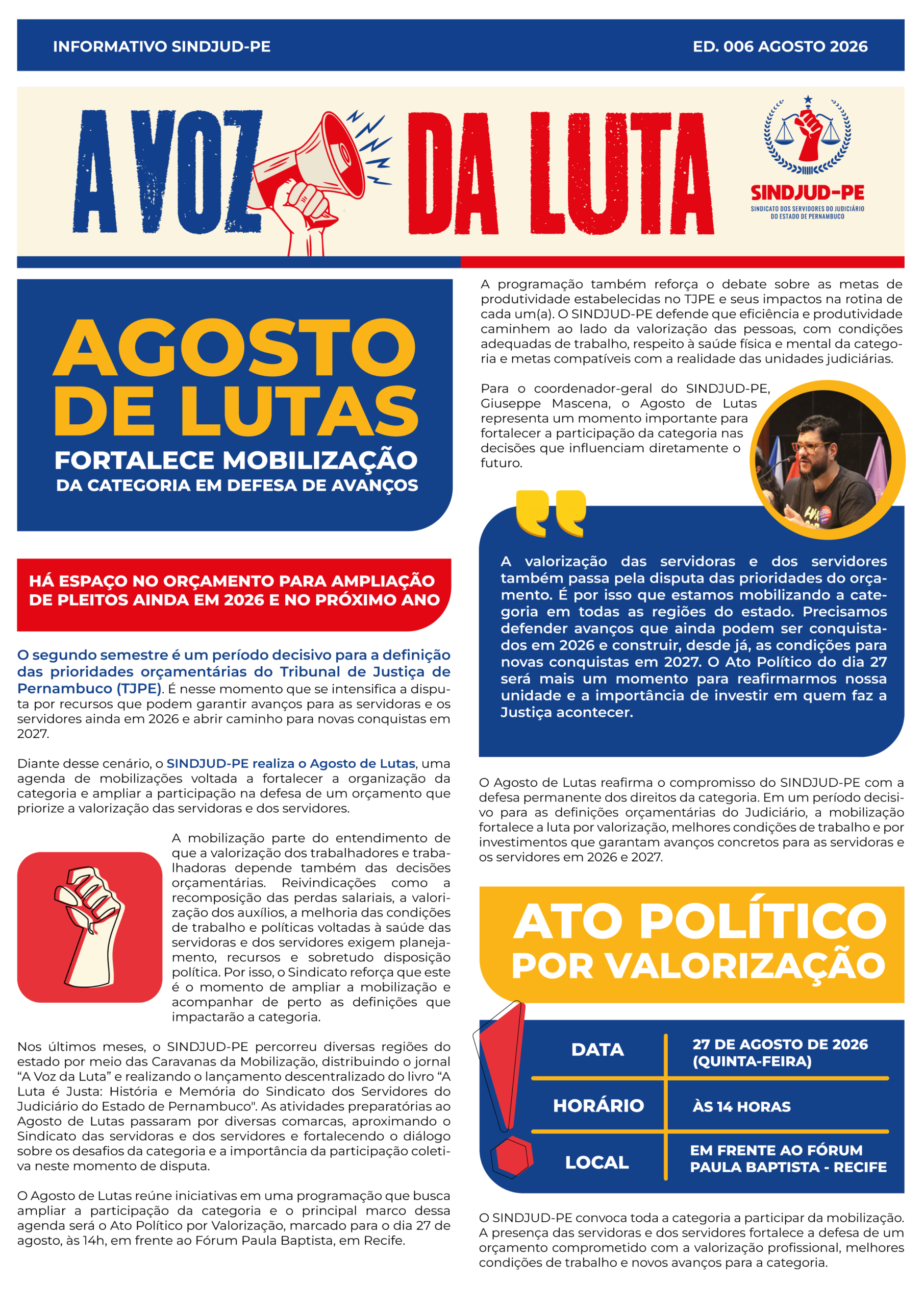 A Voz da Luta Ed. 006